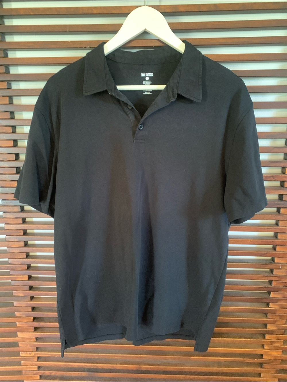 🎉NEW LISTING!🎉True Classic Black Short-Sleeve Polo
